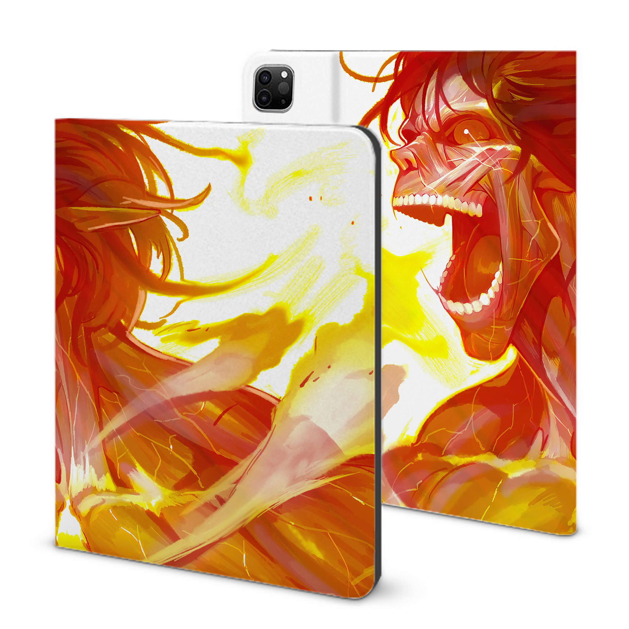 （画像用） 進撃の巨人 Attack on Titan IPad ケース ブック型 PUレザー TPU 耐衝撃 軽量 薄型 ペン収納なし 全面保護 IPad 各モデル対応